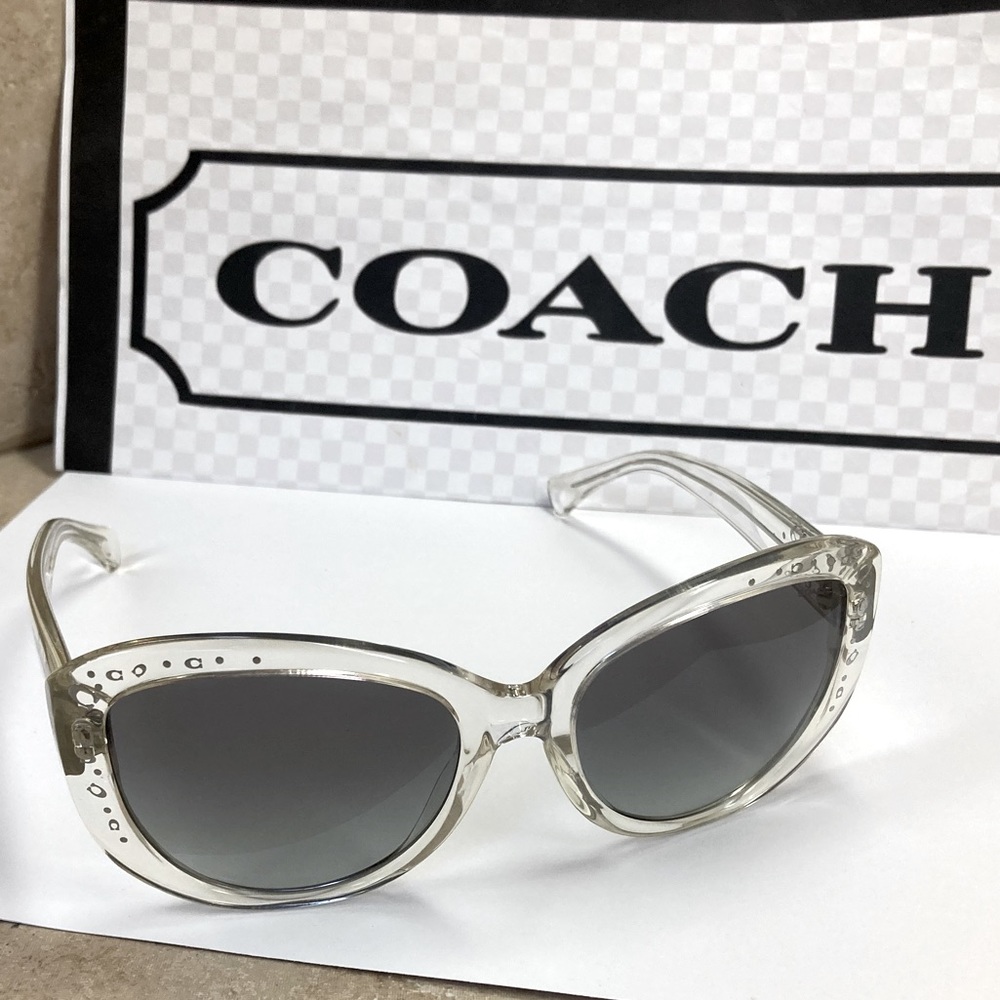 New Coach HC8172 L147 511111 Crystal Sunglasses Gradient Lenses - Picture 13 of 13